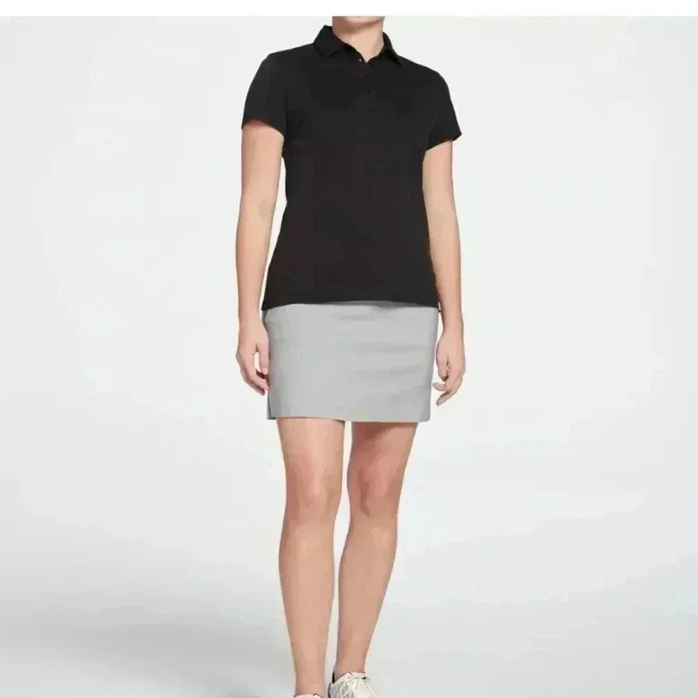 NWT Lady Hagen Women's Core Pique Golf Shirt Top Polo Black XS